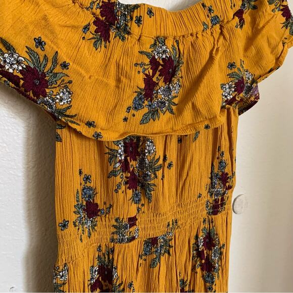 Sadie & Sage | Brinn Baja Floral Off The Shoulder Dress Size S Boho Festival - Picture 12 of 15